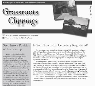 GRASSROOTS CLIPPINGS - IS YOUR TOWNSHIP CEMETERY REGISTERED?