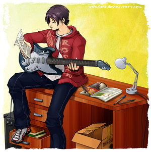 Anime Guy Guitarist