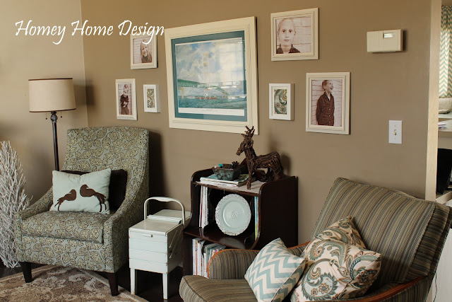 homey home design: Hanging wall art, the easy way!