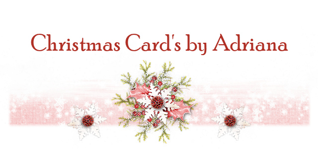 Christmas Card's by Adriana