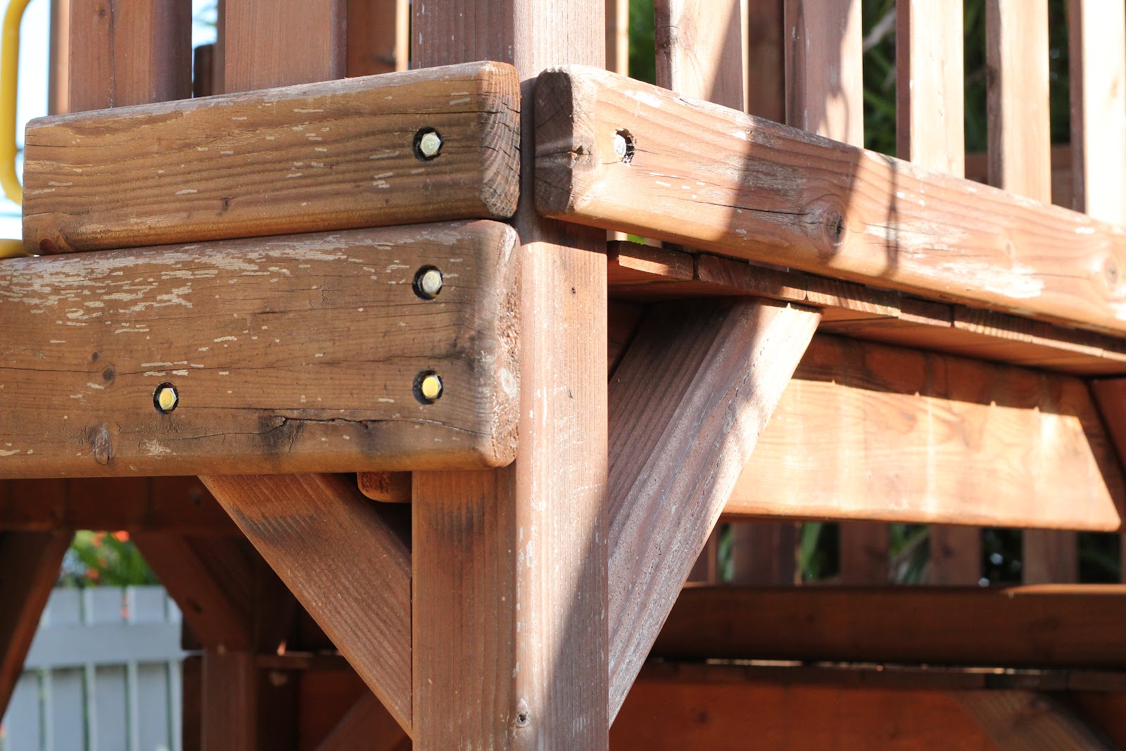 DIY Wood Staining a Kids Swing Set Livin' the Mommy Life