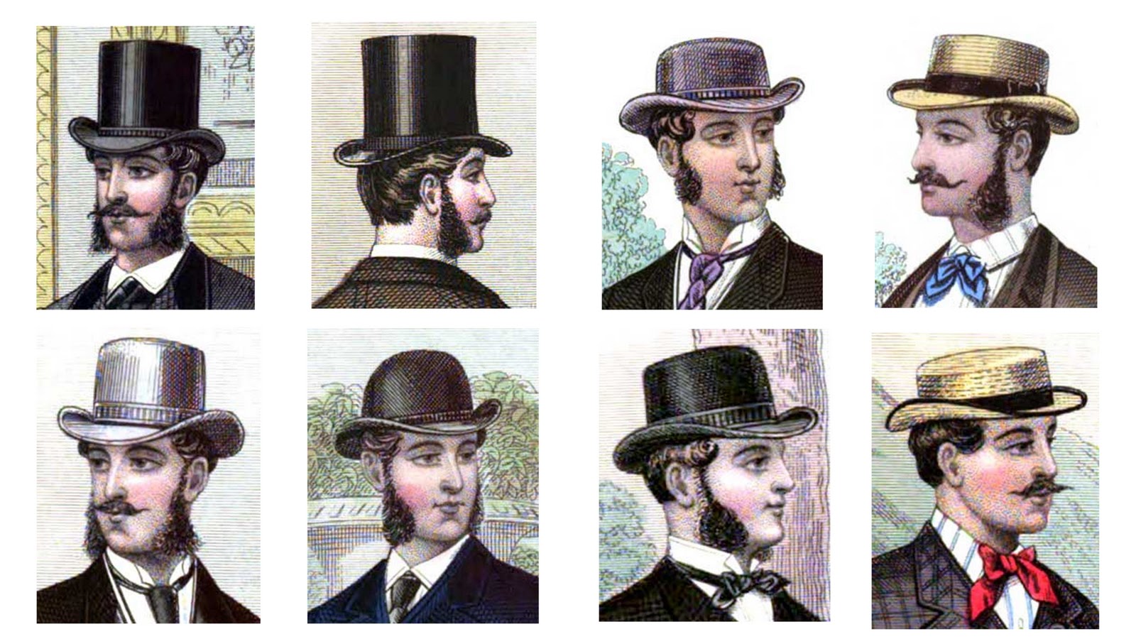 victorian era men's hats