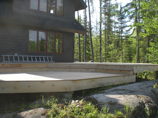 Sunshine on an Ipe deck near Ely by huisman concepts inc