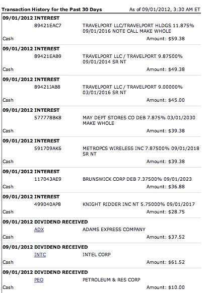 cash flow account