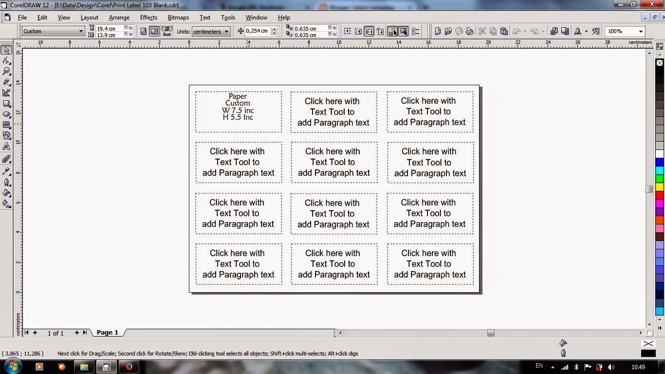 Cara Membuat Label Undangan 103 dengan Coreldraw
