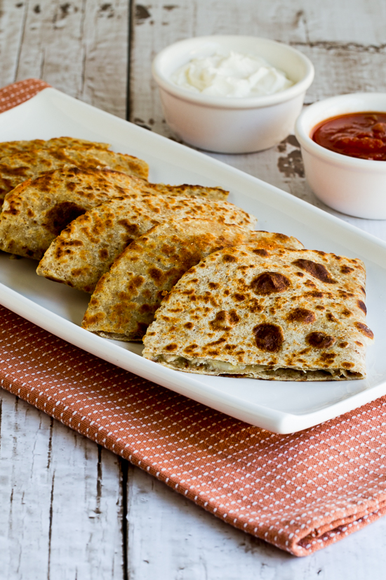 LowCarb Green Chile Quesadillas with Turkey and Cheese Kalyn's Kitchen