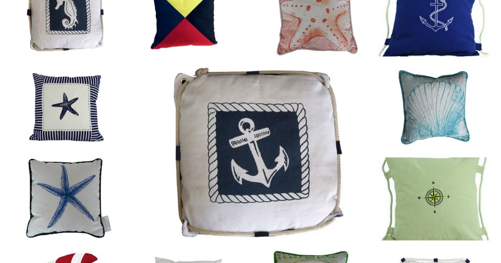 Nautical Throw Pillows Seaside Inspiration Nautical Handcrafted Decor Blog