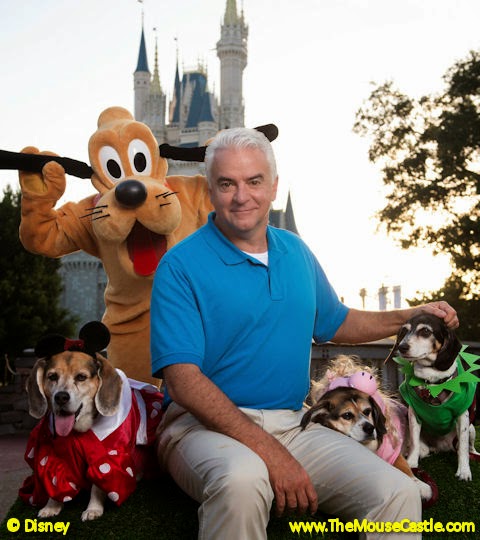 John O'Hurley and Pluto at Disney Side Dog's Day