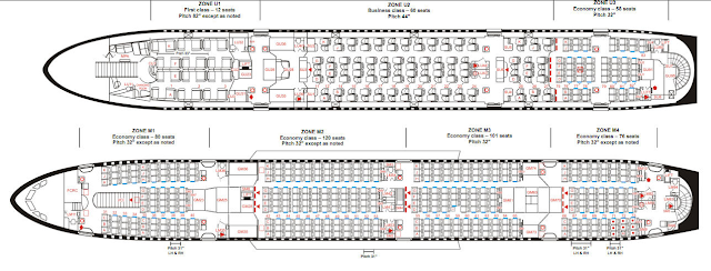 A380 seats plan
