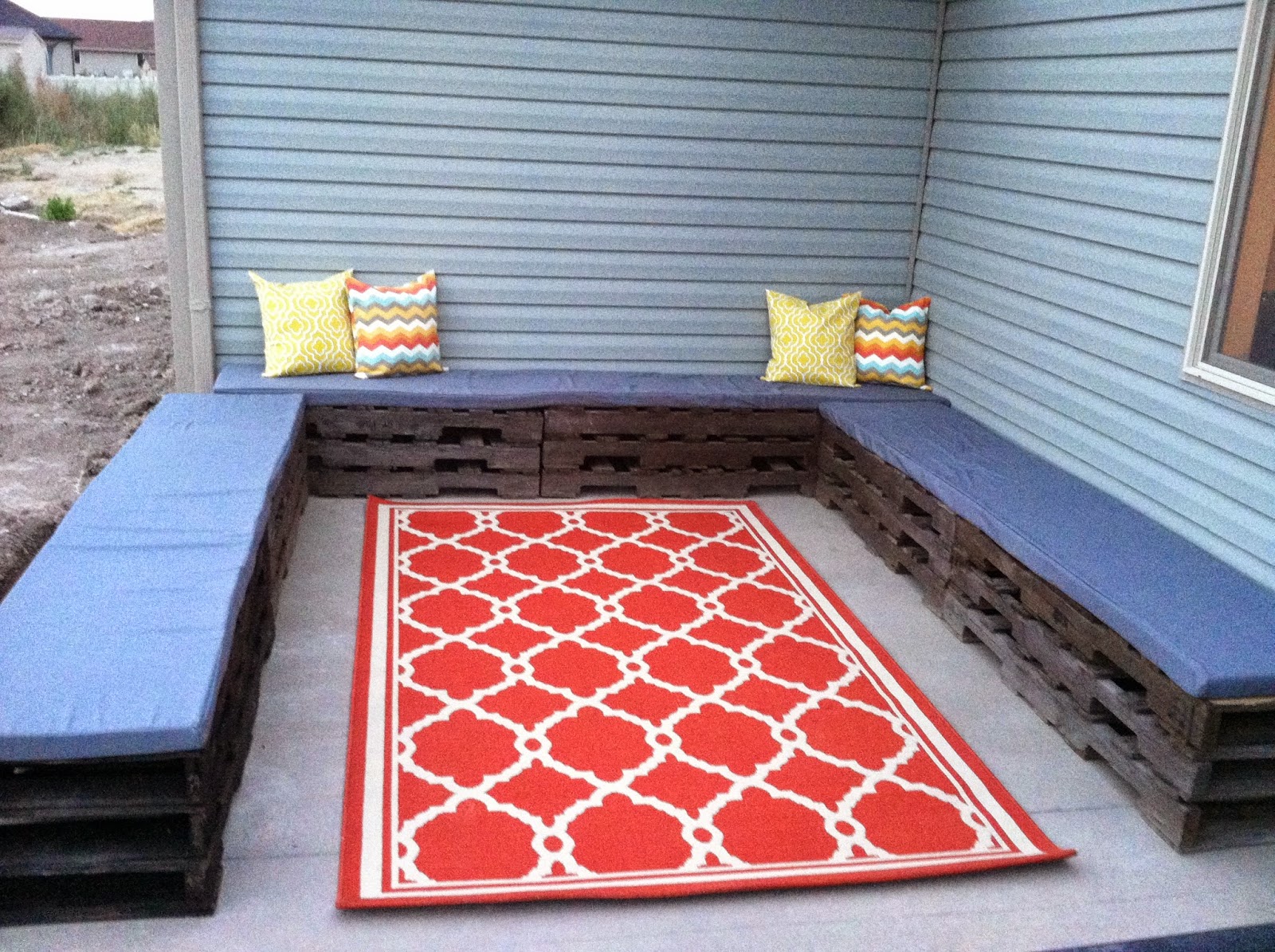 First home happy Our Diy Pallet Sectional