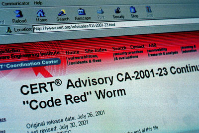 Most-Destructive Computer Viruses Code Red worm