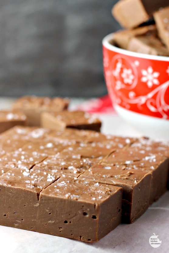 Easy Salted Chocolate Caramel Fudge | Mandy's Recipe Box