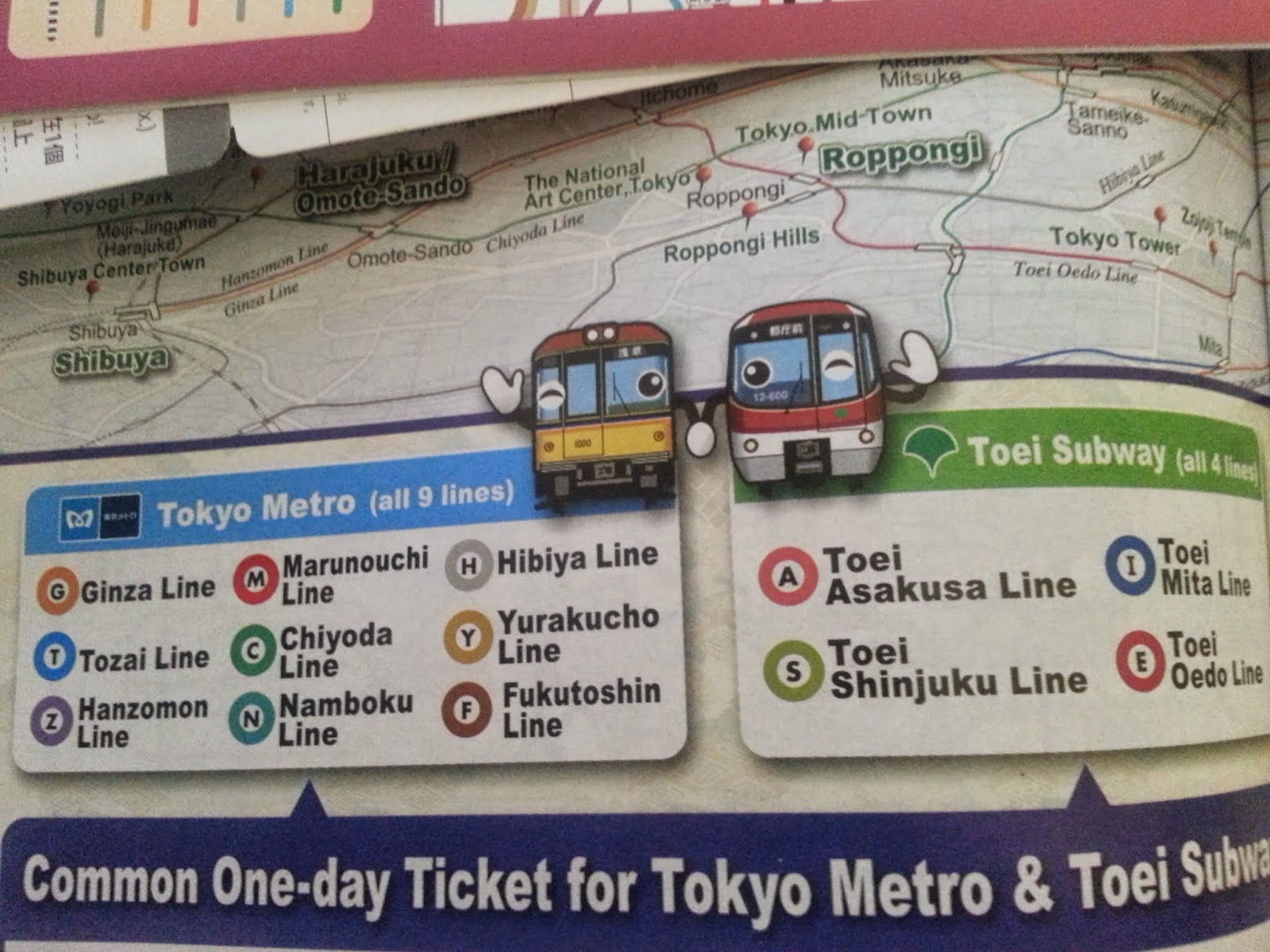 Different colour coded with a letter to represent every subway company followed by a number in an order to show the route of a train in Tokyo, Japan Different colour coded with a letter to represent every subway company followed by a number in an order to show the route of a train in Tokyo, Japan