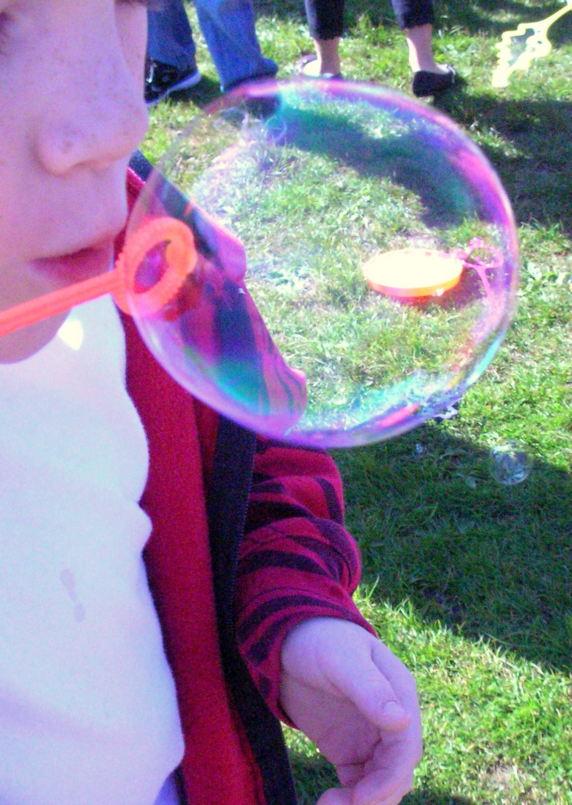 Kindergarten Kids Pop! Blowing Bubbles in Kindergarten