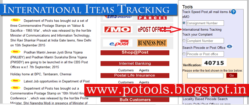 Post tracking number india What is