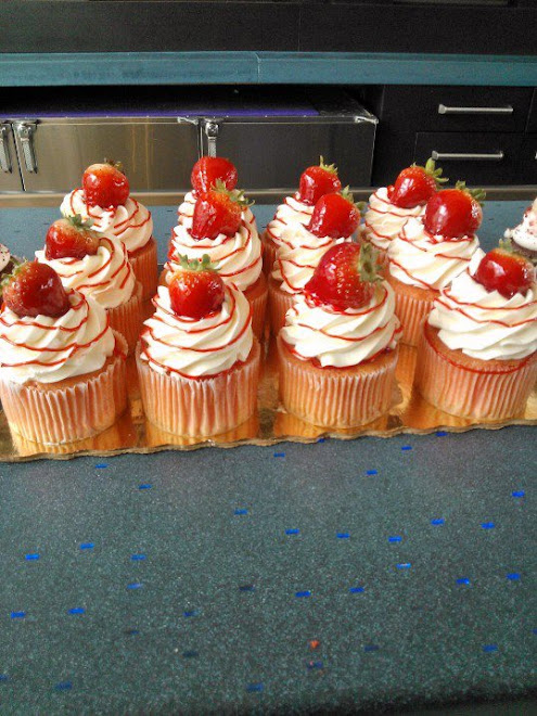 Strawberry Whipped Cupcakes