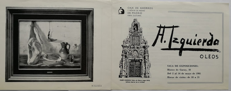 EXPOSICIÓN  CAJA DE AHORROS DE MADRID  1981