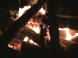 Campfire at the Primitive Campsite