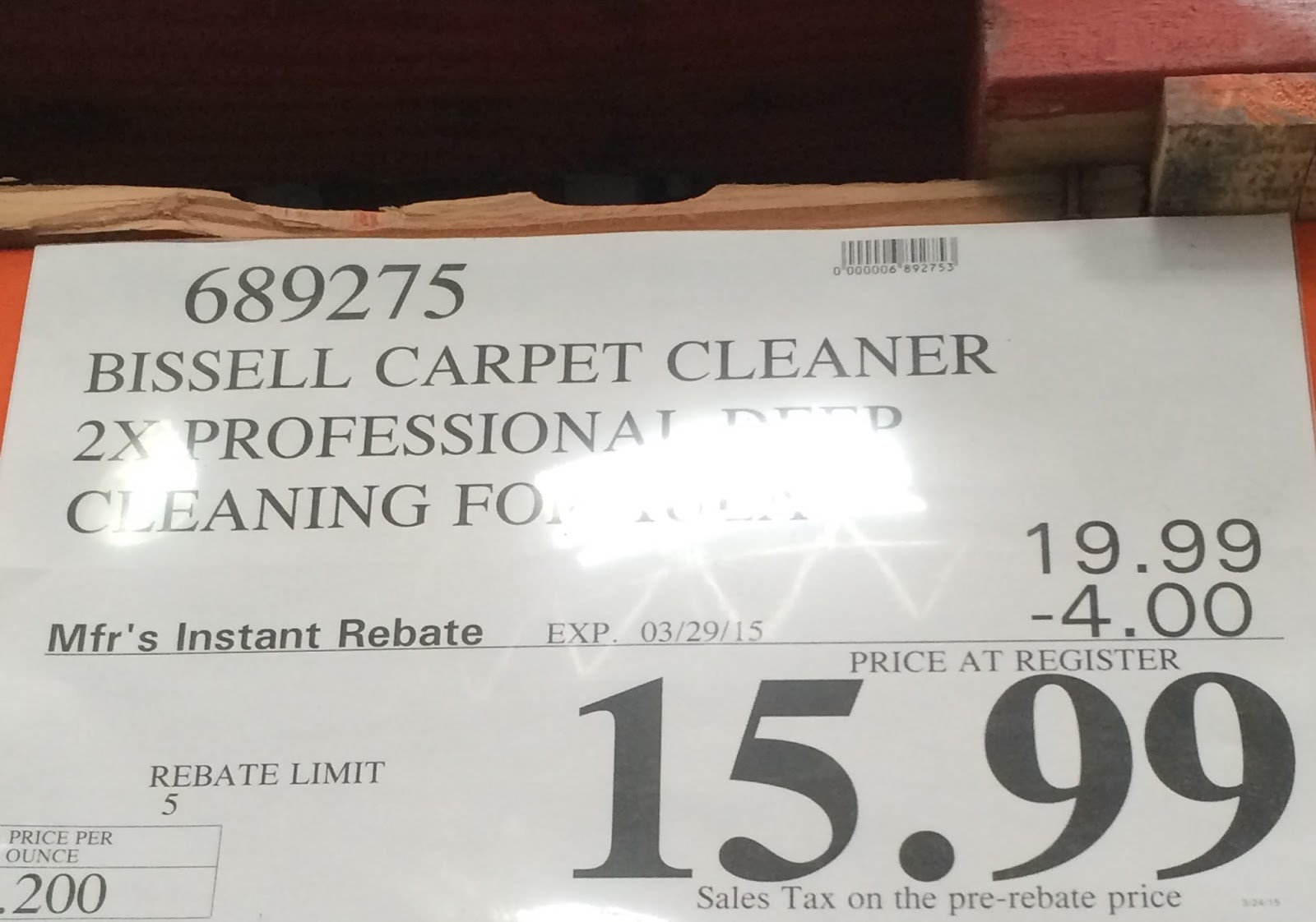 Bissell DeepClean Proheat Professional Pet Carpet Cleaner Model 17n49 Costco Weekender