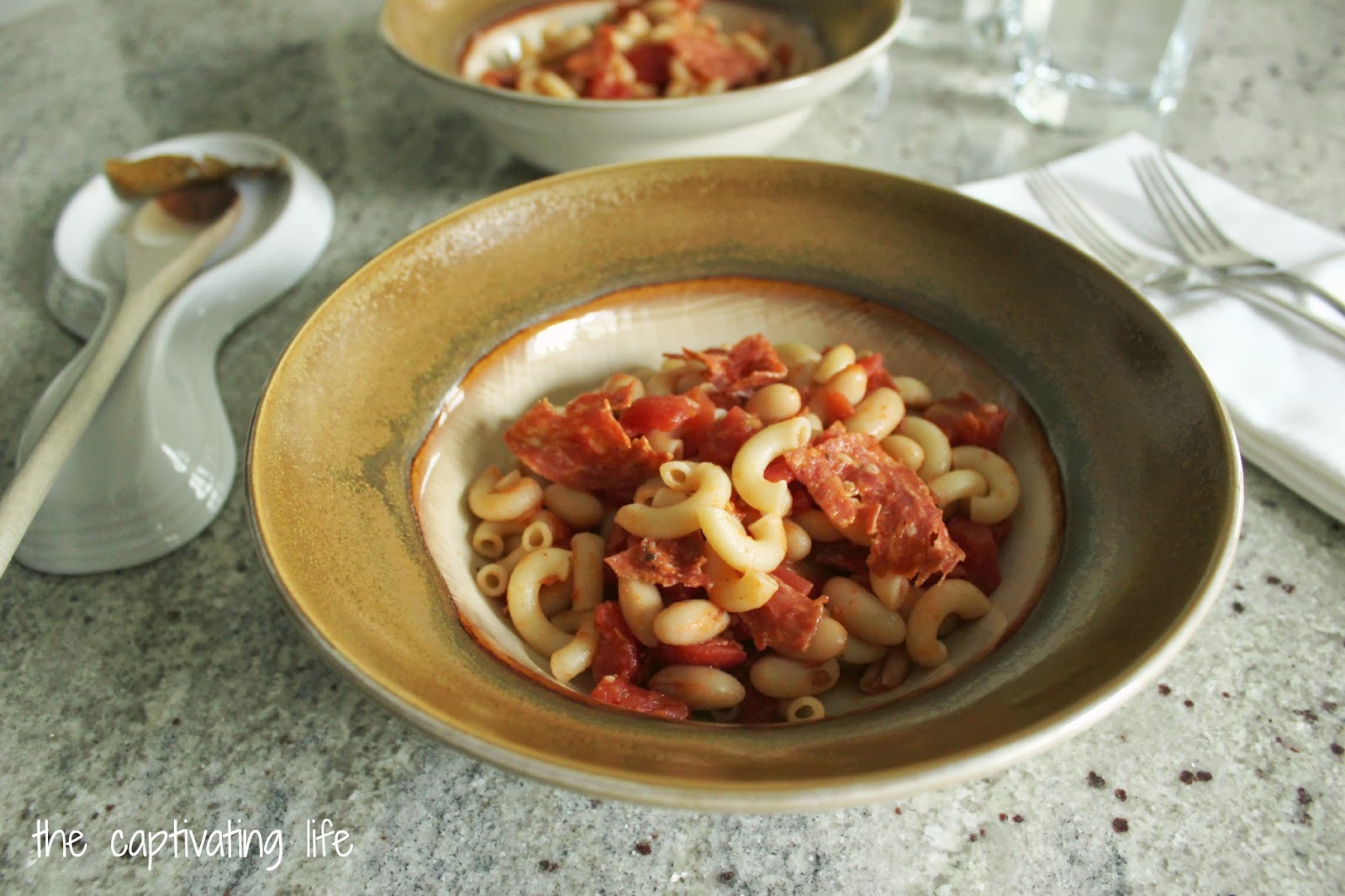 The Captivating Life Salami Pasta