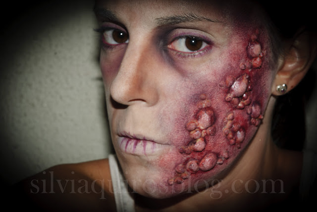 Maquillaje Halloween 12: Zombie con pompas de pus, Halloween Make-up 12: Zombie with pus bubbles, special effects, efectos especiales, Silvia Quirós Maquillaje Halloween 12: Zombie con pompas de pus, Halloween Make-up 12: Zombie with pus bubbles, special effects, efectos especiales, Silvia Quirós