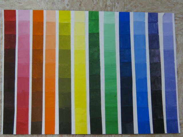 Monochromatic Color Chart