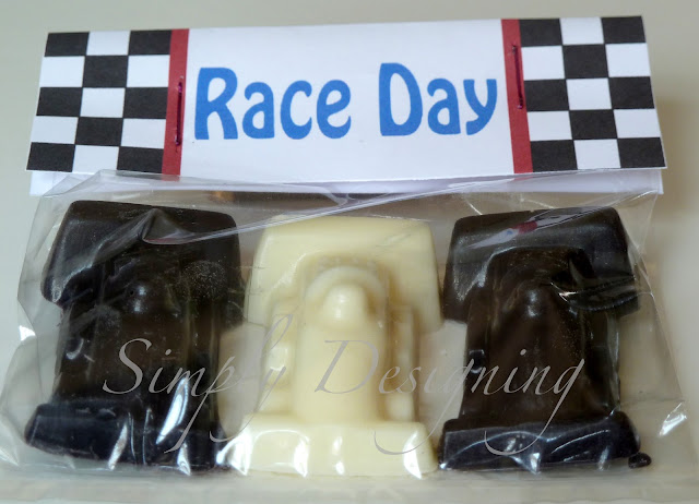 ChocCars05 Black and White Chocolate Race Cars with FREE Printable Topper 33