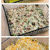 Vegetarian Green Chile and Pinto Bean Layered Mexican Casserole