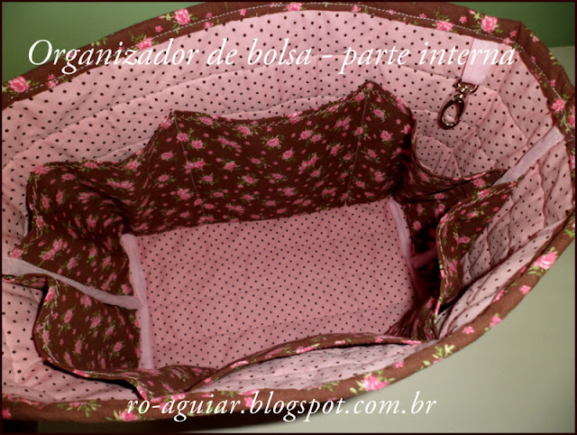 organizador de bolsa em patchwork com PAP (DIY)