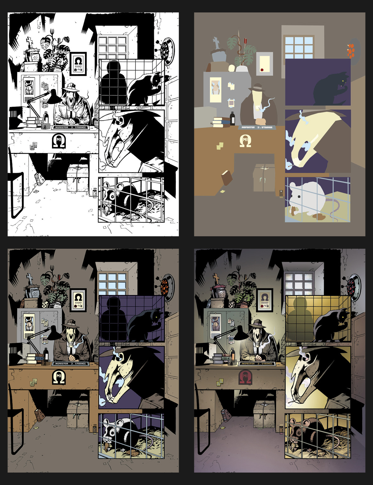 Flatting art process