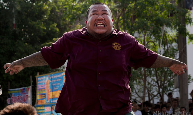 พิธีไหว้ครูหลวงพ่อเปิ่น(วัดบางพระ) Tattoo Festival at Wat Bang Phra 2013 © Michael LaPalme