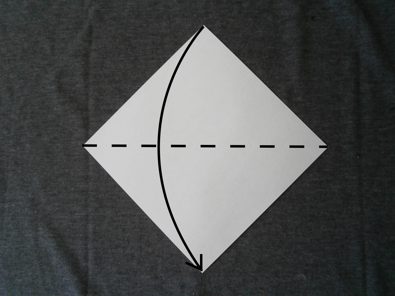 KATAKOTO ORIGAMI Step7 "Squash fold" and "Petal fold"