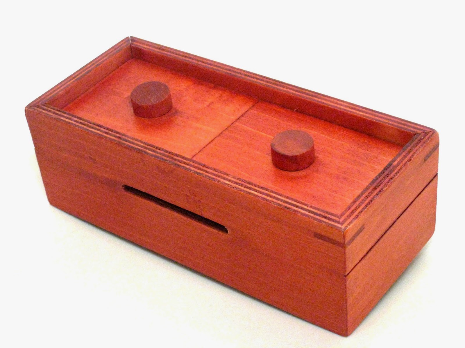 Heart 4 Bit Wooden Puzzle Box Secret Box Magic Box Trinket Handmade Fairtrade 