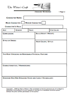 Mrs. Brooks 5th Grade Class : Character Writing
