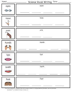 Autism Tank: Science Unit on Body Parts