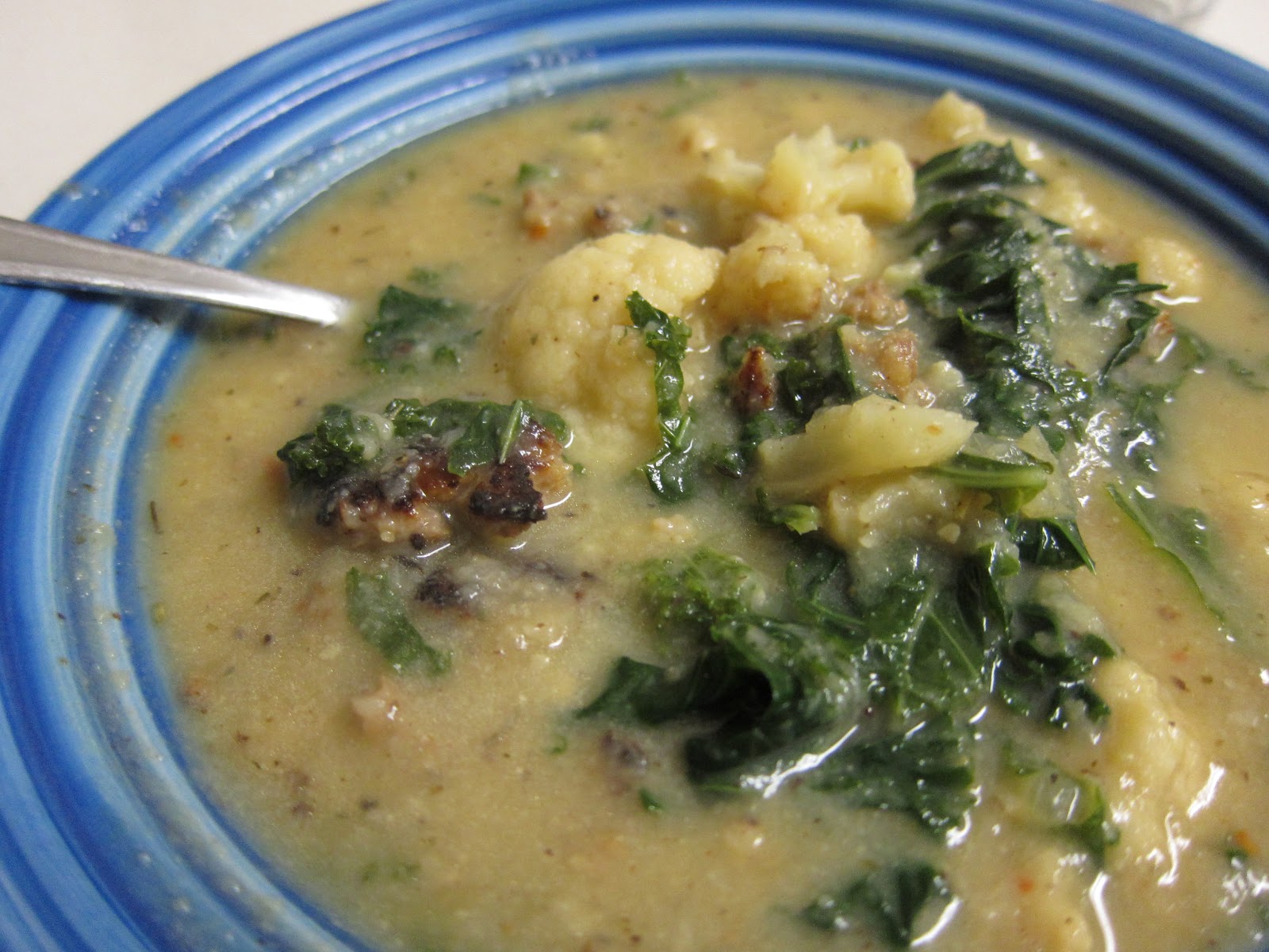 The Perfect Recipe Project Roasted Cauliflower and Kale Soup