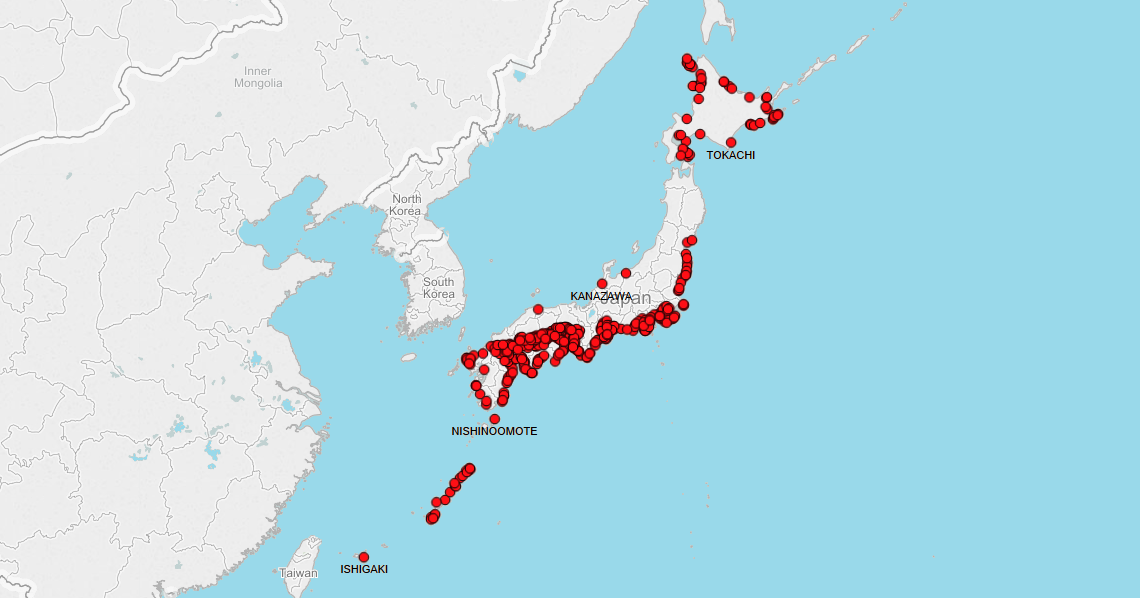 SEA PORTS in JAPAN Ship Tracker