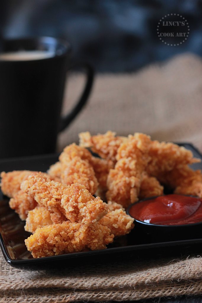 Cornflake Chicken Fingers Lincy's Cook Art