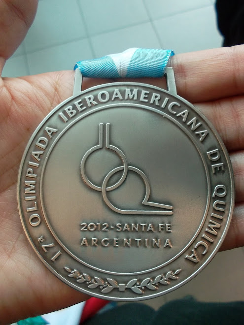 PERU GANA LA MEDALLA DE PLATA EN LA XVII OLIMPIADA IBEROAMERICANA DE QUIMICA ARGENTINA 2012.