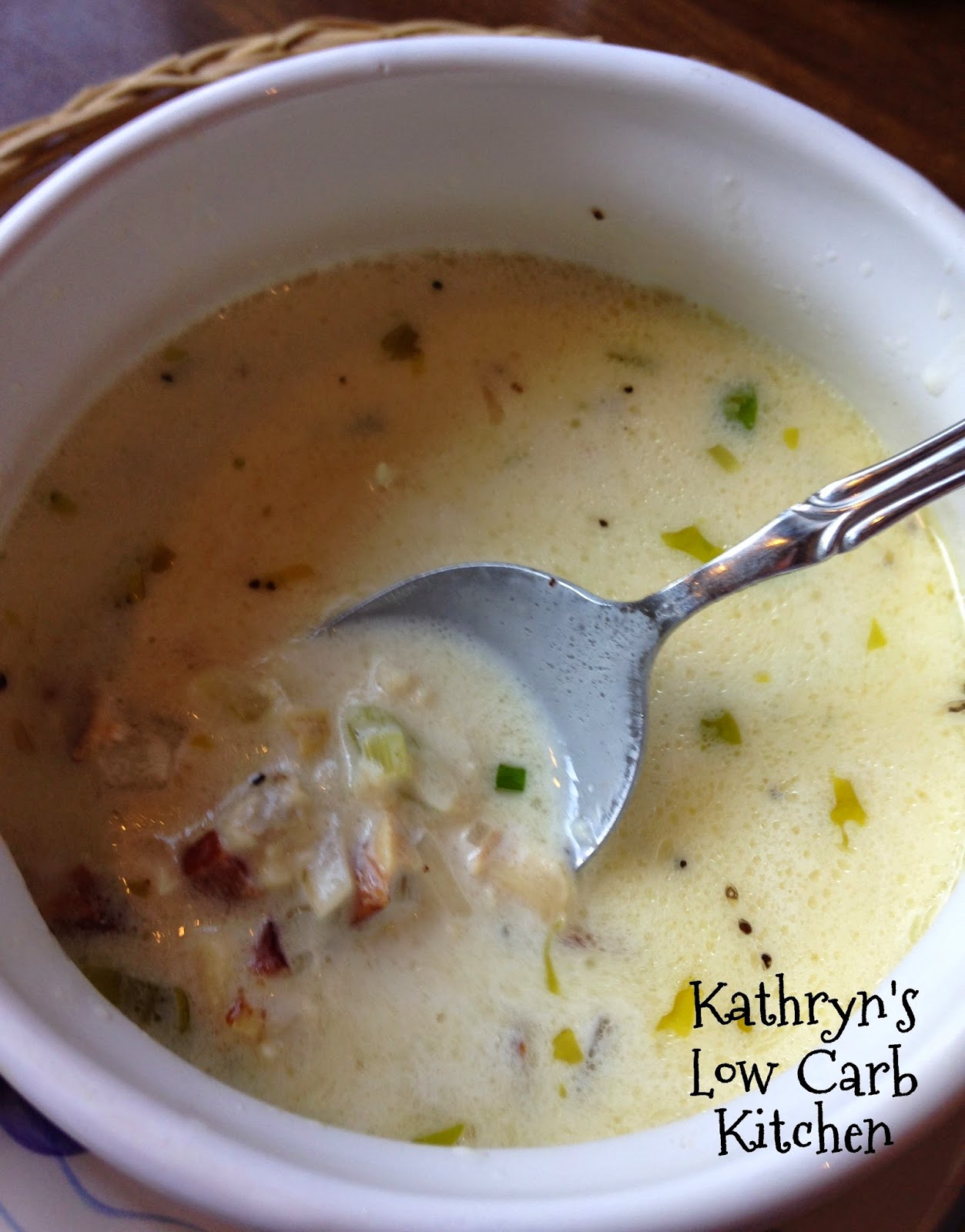 Kathryn's Low Carb Kitchen Kathryn's Clam Chowder