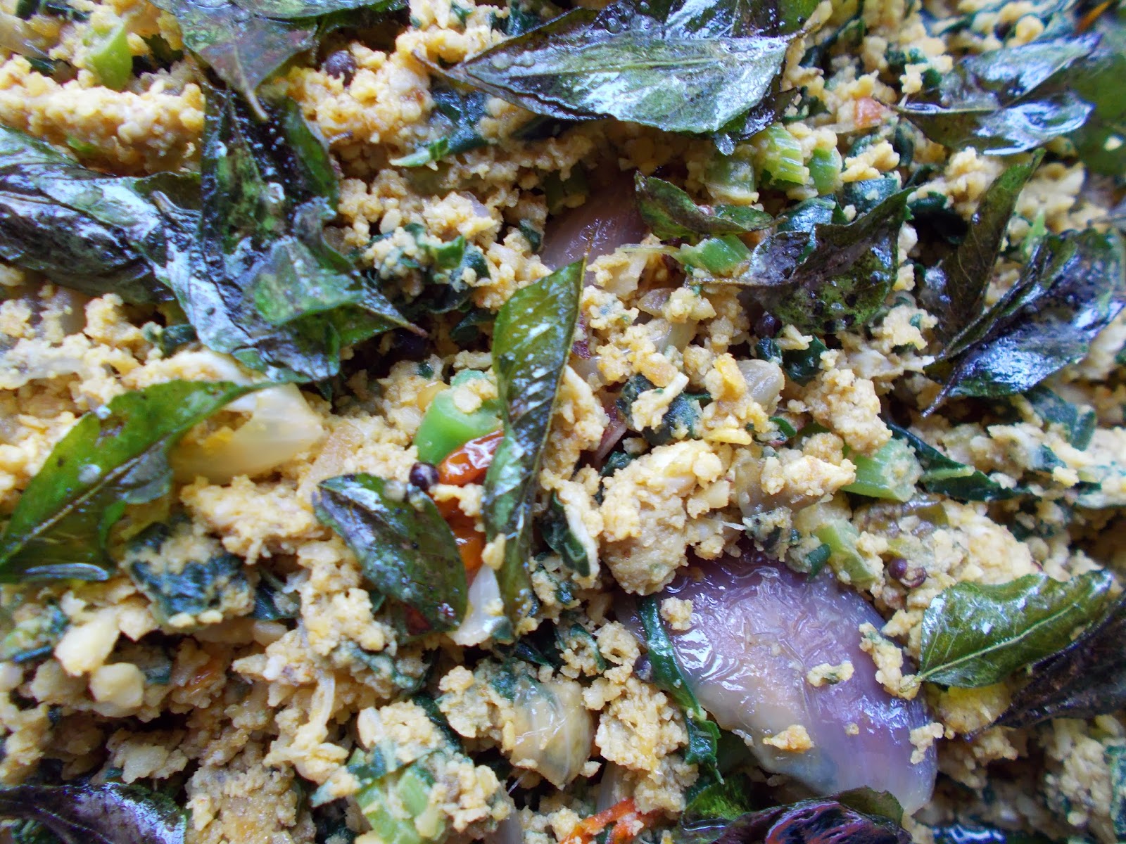 Kerala Traditional and Other Recipes MUTTA CHEERA THORAN / EGG WITH