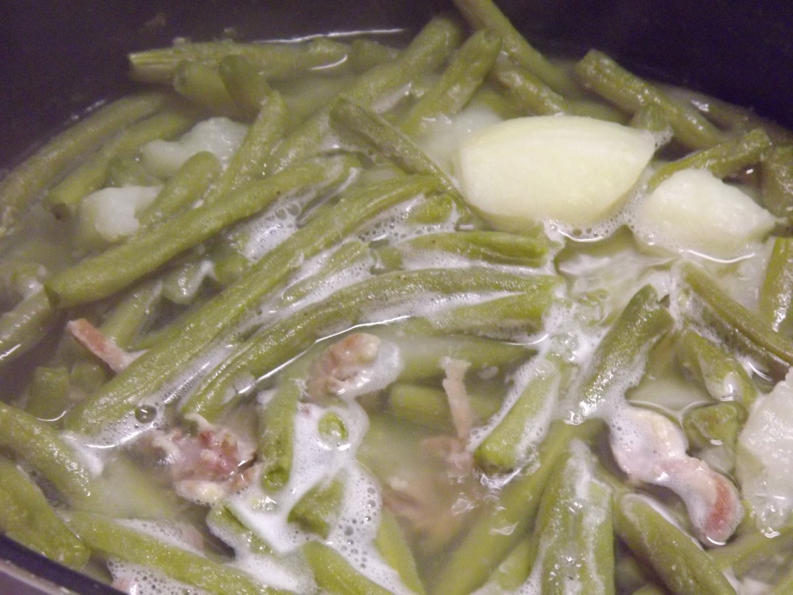 Served Up With Love Green Beans and Slimy Frogs.