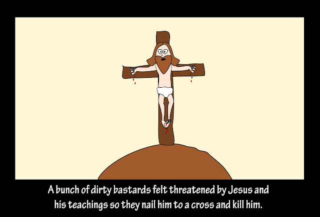 Easter - Dirty Bastards nail Jesus to a cross and kill him