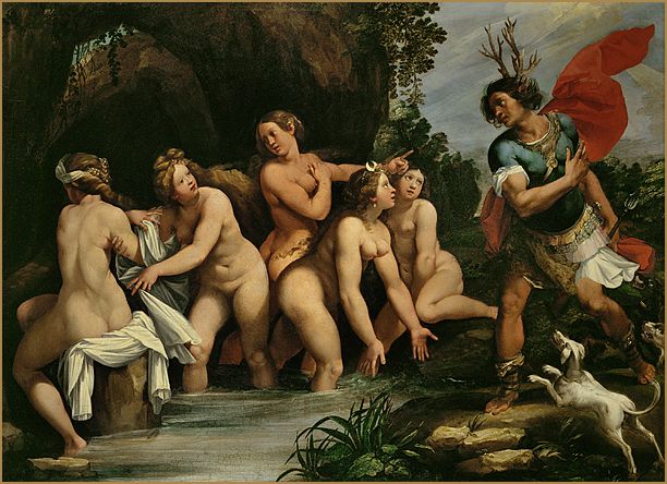 Cavalier d'Arpin, Diane et Acteon.
