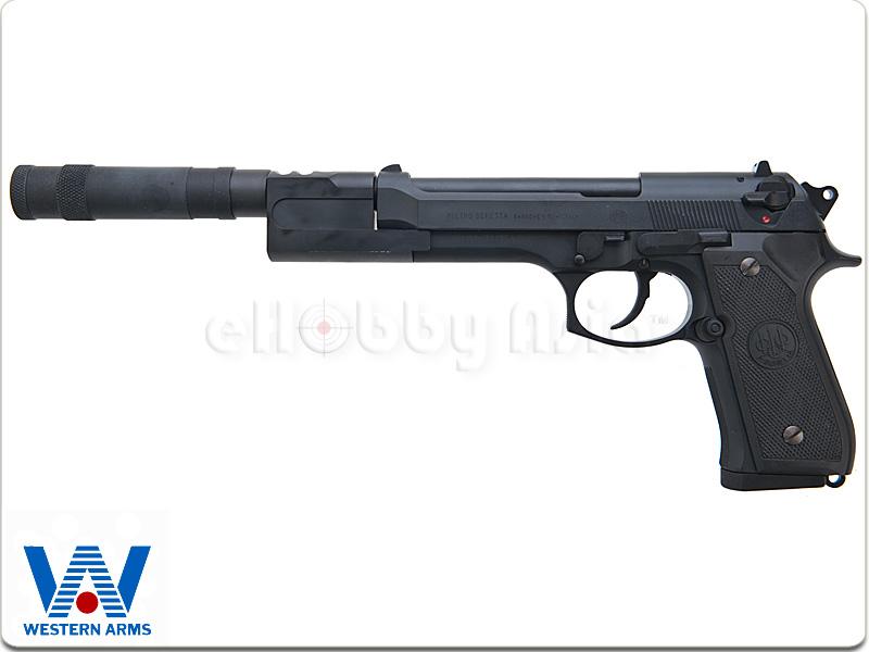 Ameba Airsoft M92FS Shibuya con silenciador