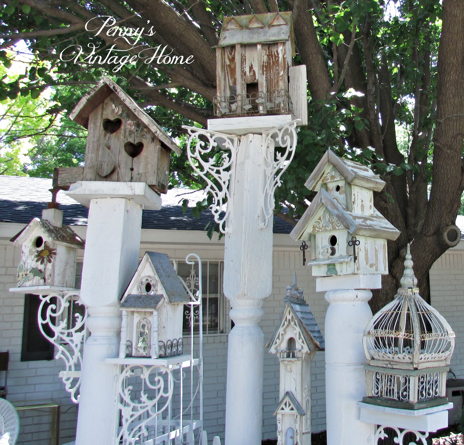 Penny's Vintage Home Shabby Birdhouses