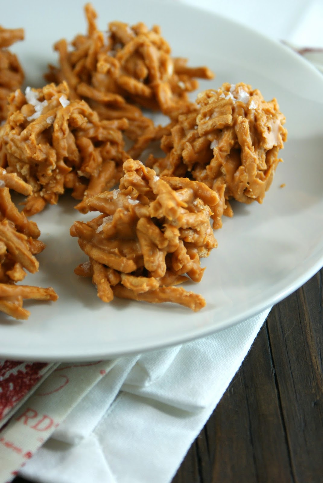 Authentic Suburban Gourmet Salted Butterscotch Haystack Cookies