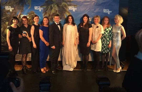 Crown Princess Mary and Crown Prince Frederik of Denmark attended the Annual Reumert Award 2015 Presentation at the Royal Danish PlayHouse in Copenhagen