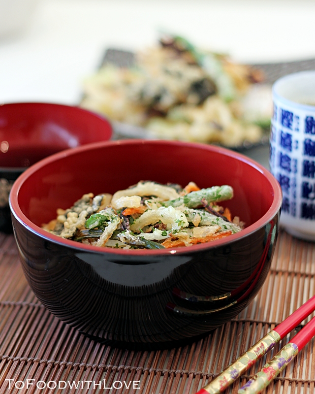 To Food with Love Kakiage Don (Mixed Tempura on Rice)