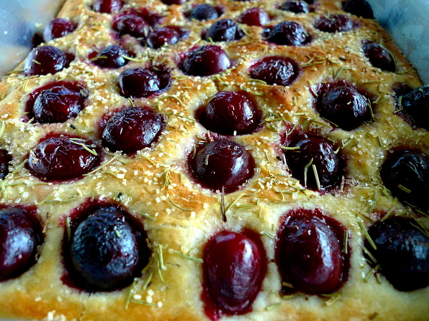 SWEET AS SUGAR COOKIES Cherry Rosemary Focaccia